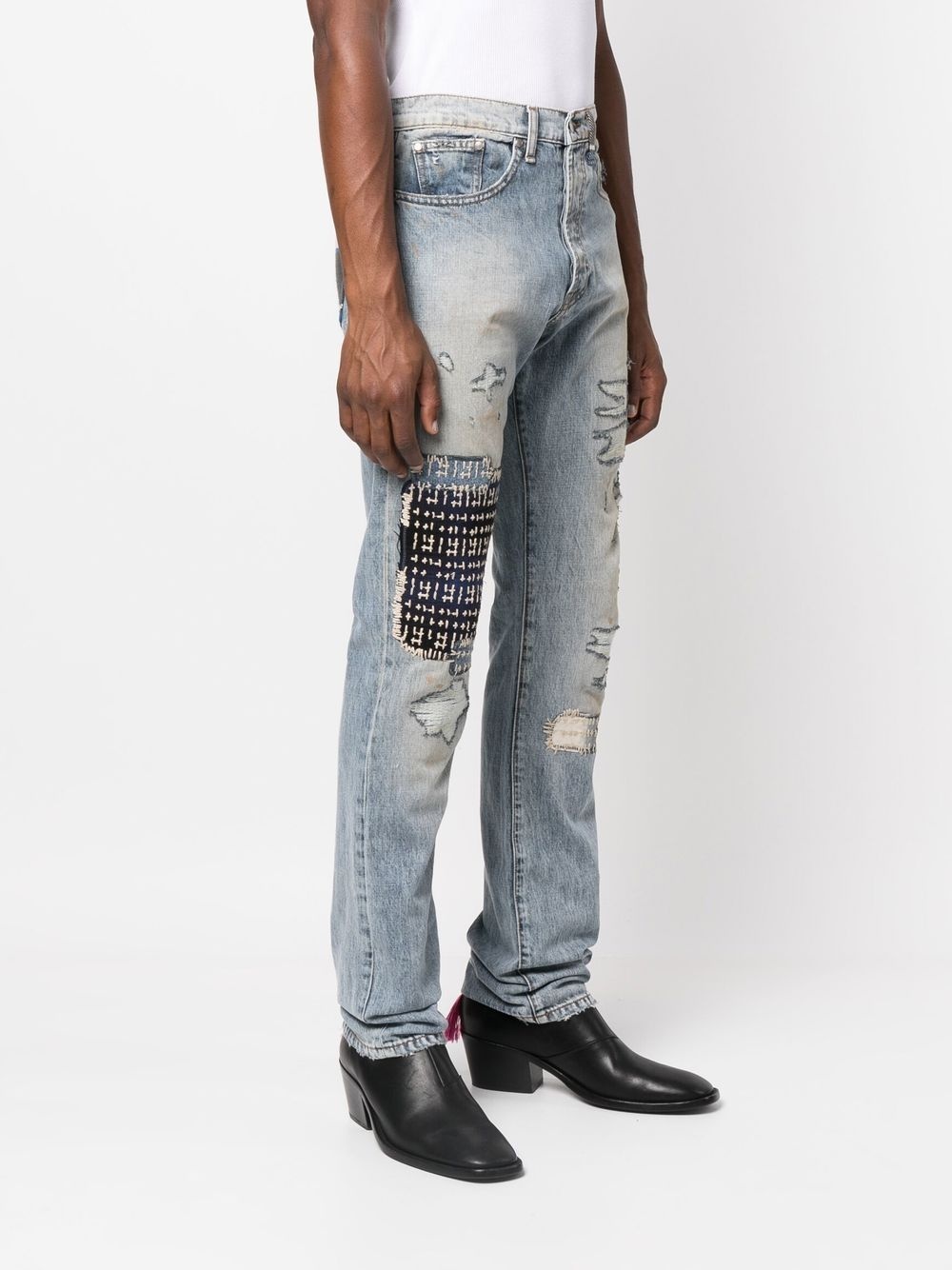 distressed-effect jeans - 3