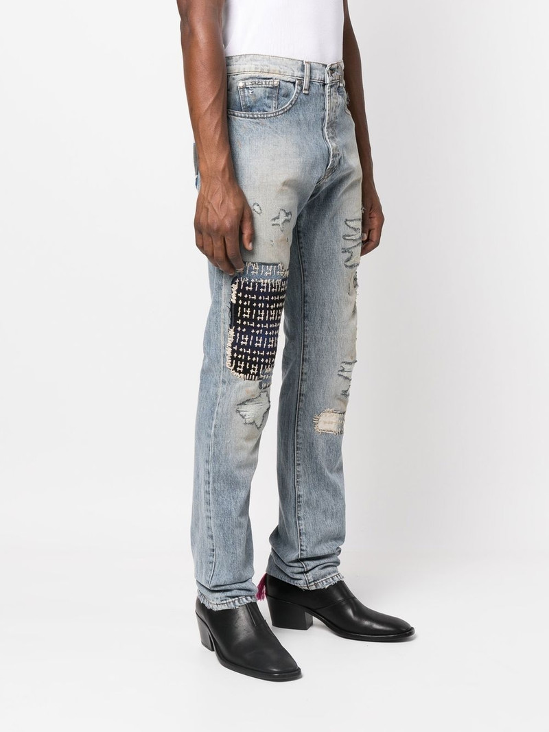 distressed-effect jeans 3