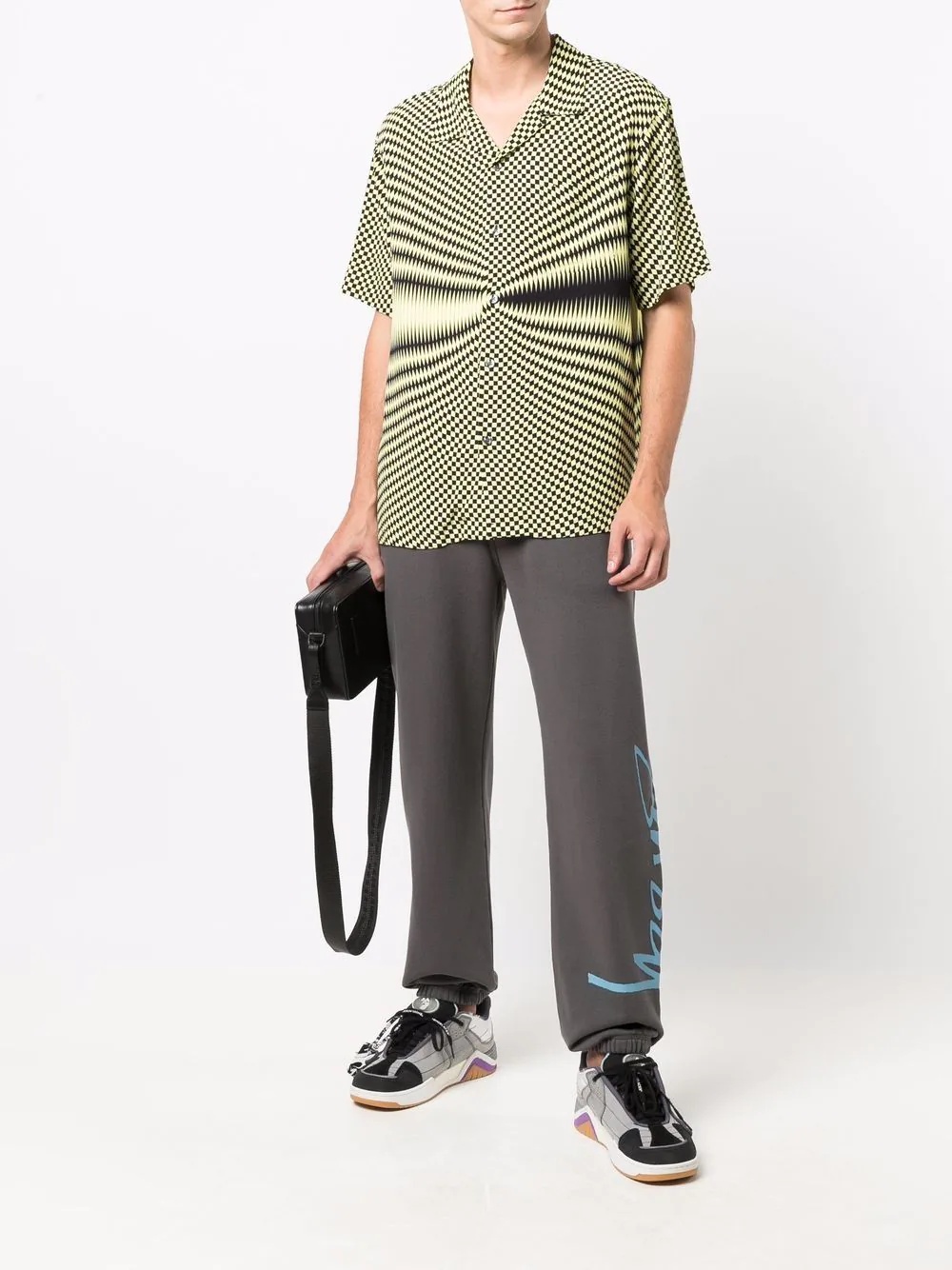 Smooth Stock logo-print trousers - 2