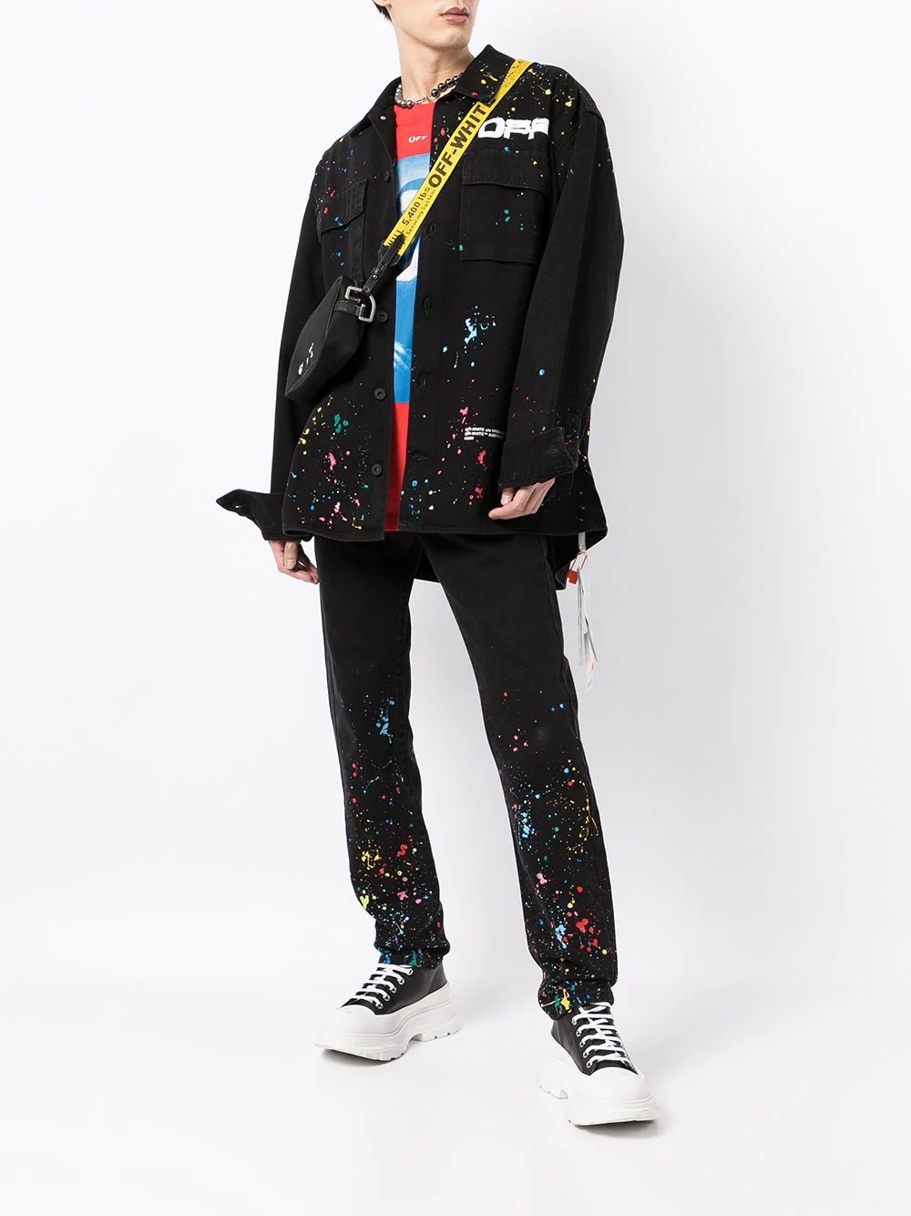 X Marais Splatter slim jeans - 2