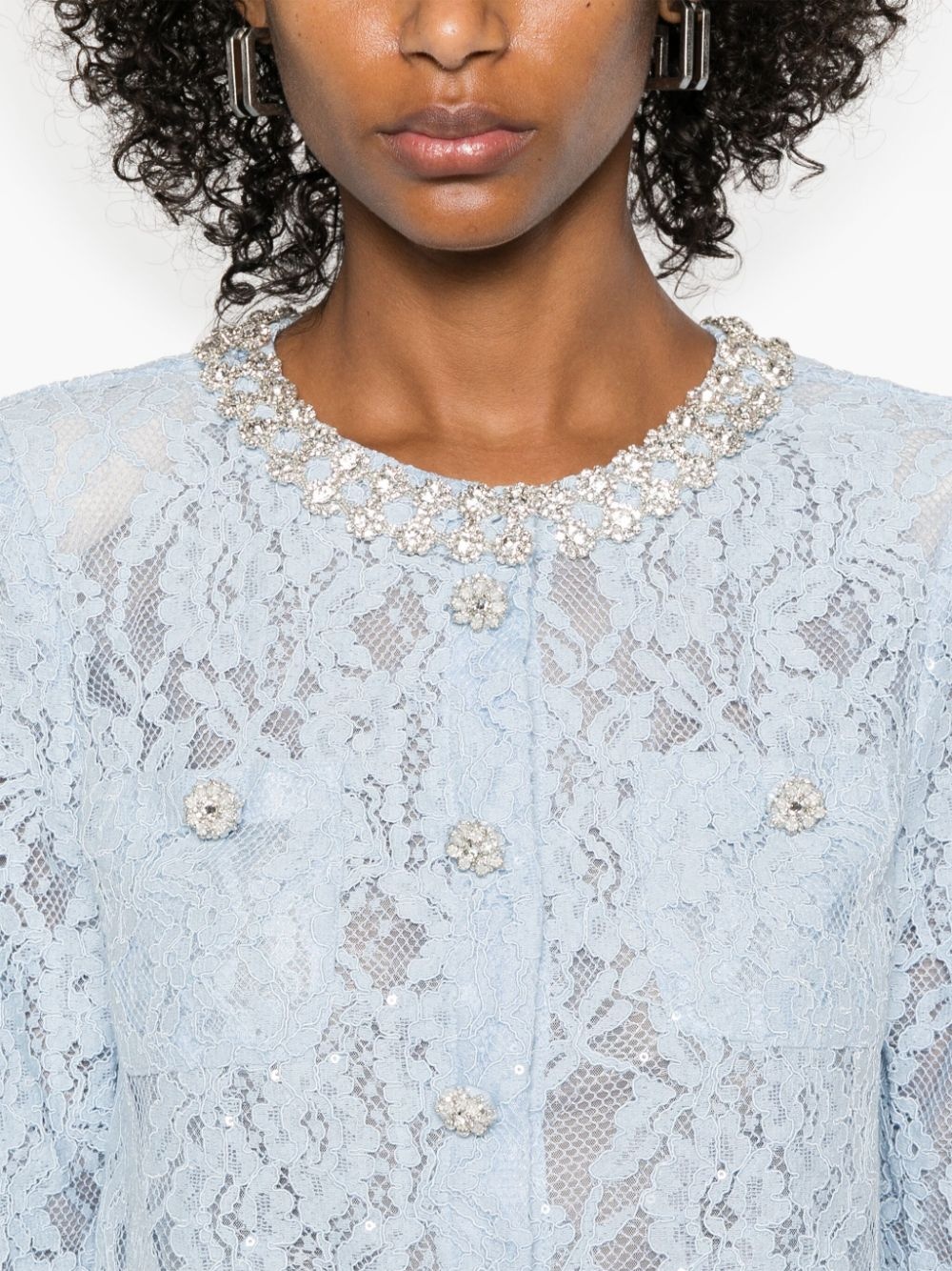 self-portrait lace embellished top | REVERSIBLE