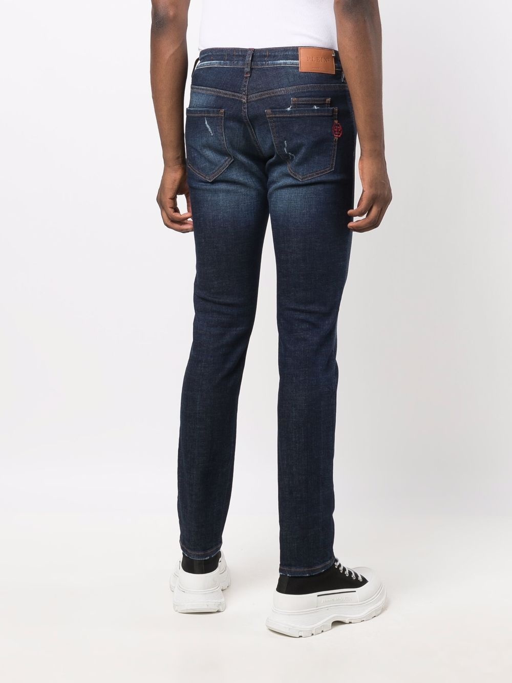 straight-cut denim jeans - 4