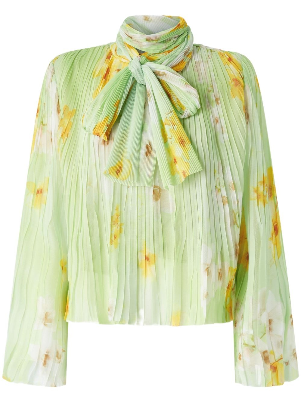 floral-print blouse - 1