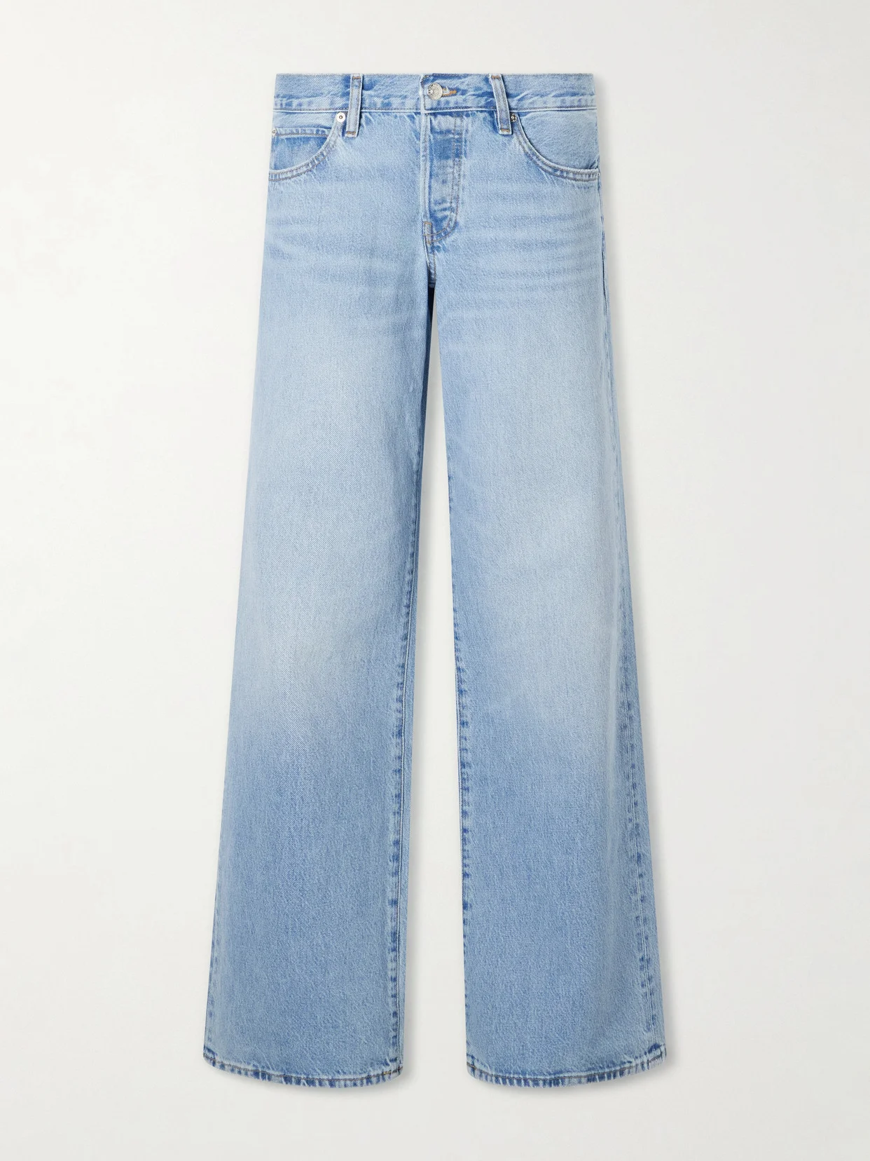 The Gray Low-rise Wide-leg Jeans - 1