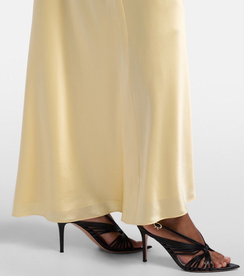 Silk satin maxi skirt 4