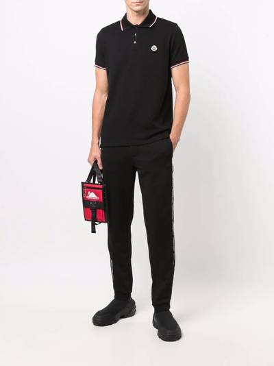 Moncler logo-patch polo shirt outlook