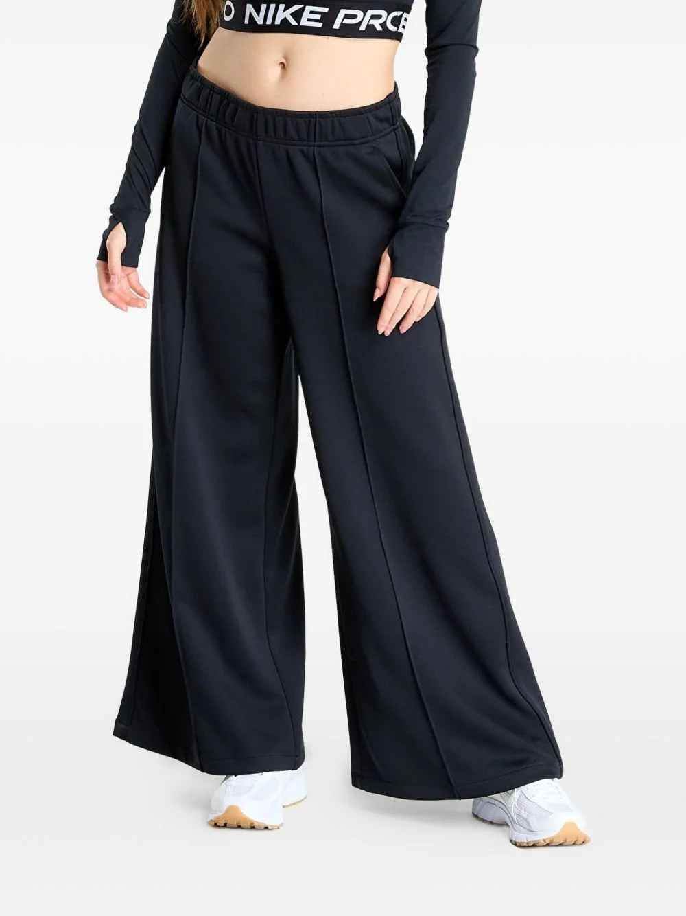 wide-leg track trousers - 1