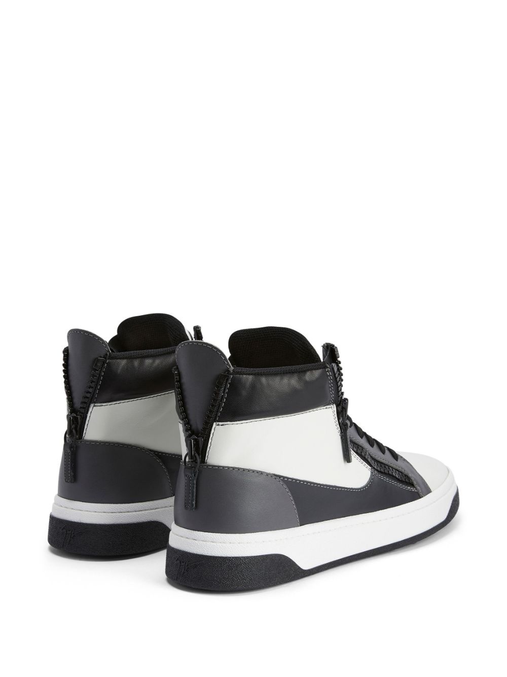 lace-up high-top sneakers - 3