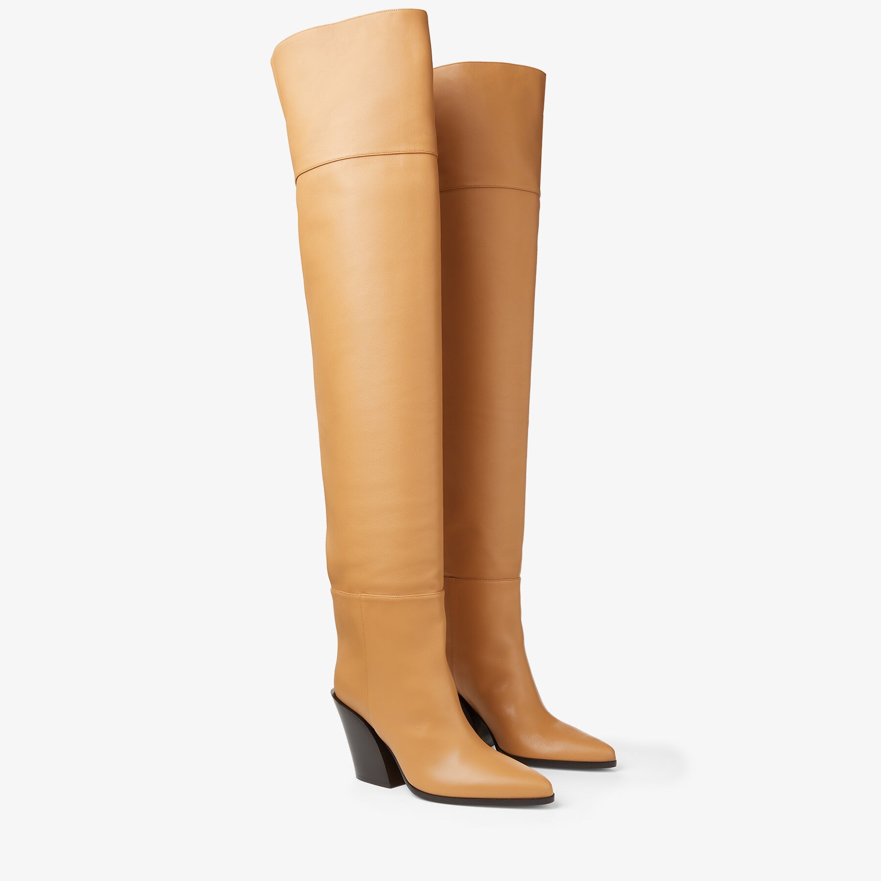 Maceo Over The Knee 85
Caramel Smooth Leather Over-The-Knee Boots - 2