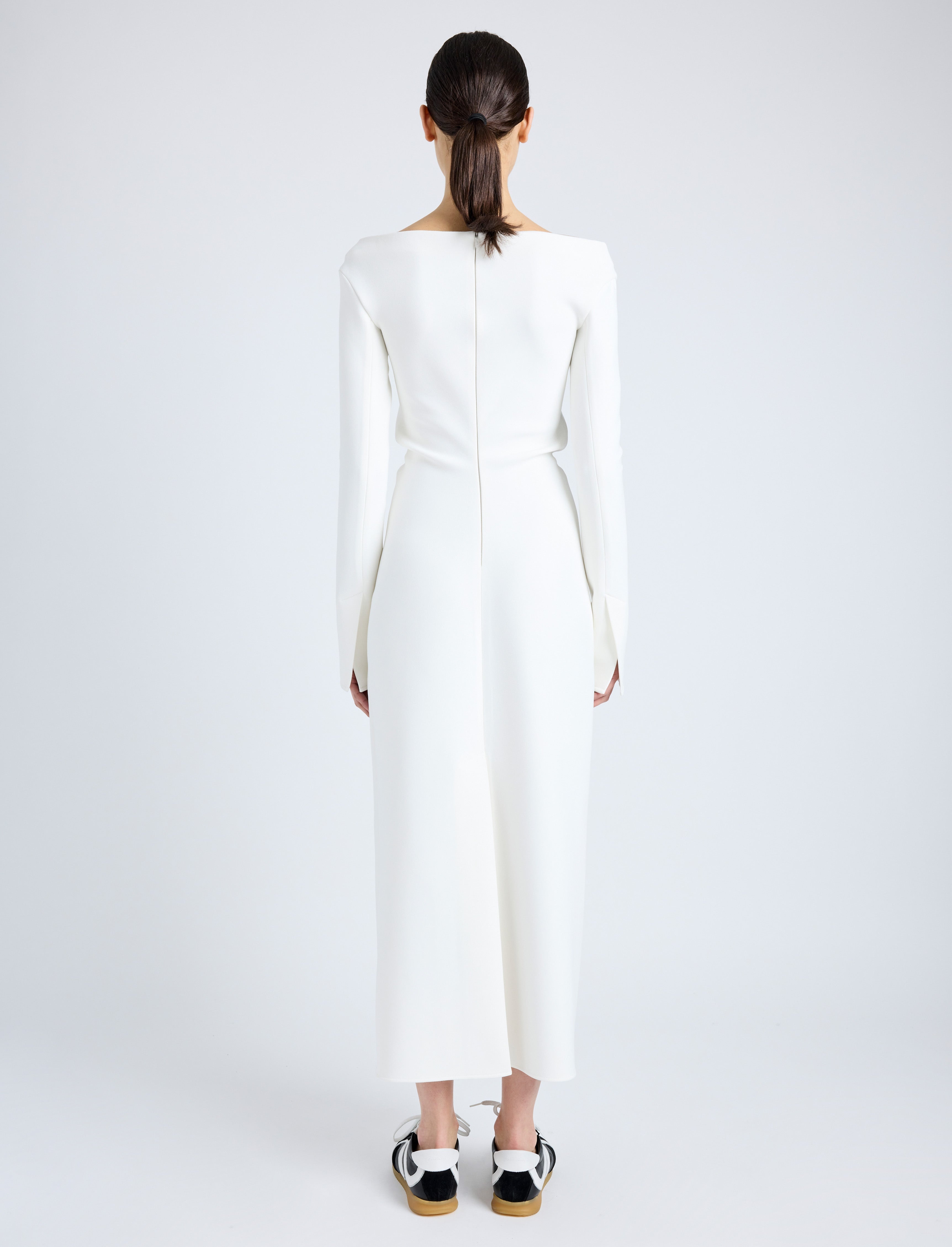 Yara Dress In Bi-Stretch Suiting - 4