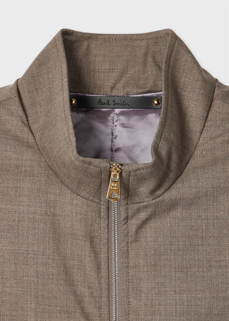 Paul Smith Brown Melange 'Storm System' Wool Gilet outlook