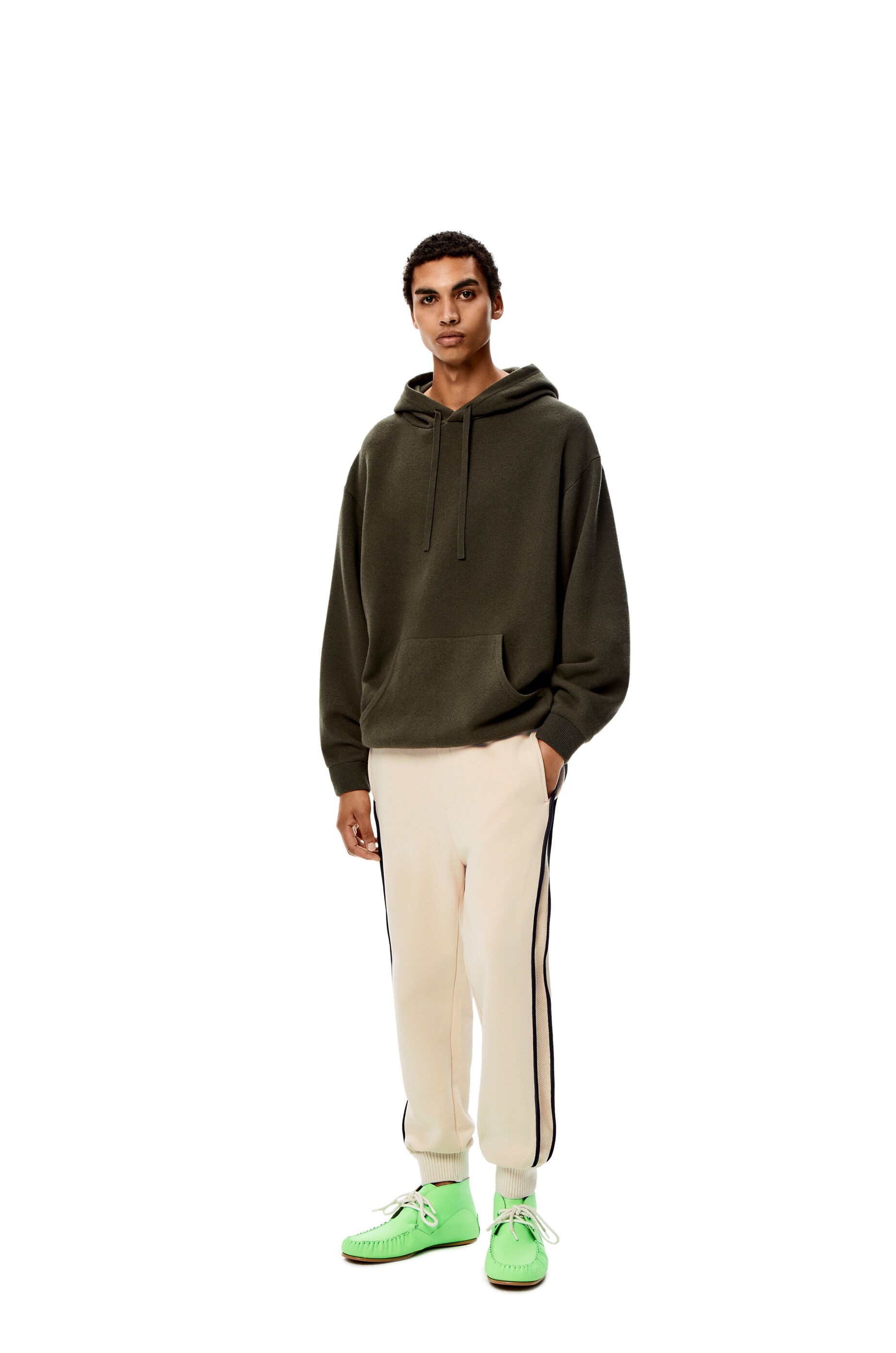 Side band jogging trousers in cotton - 2