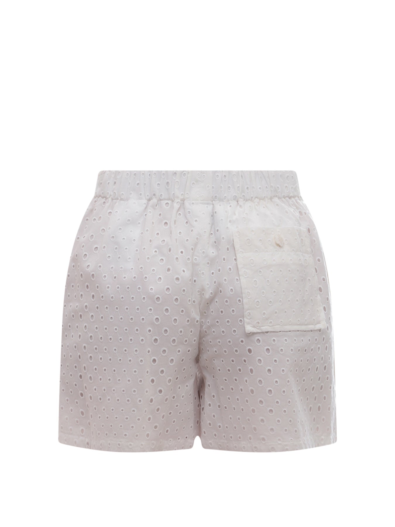 Embroidered cotton shorts - 2
