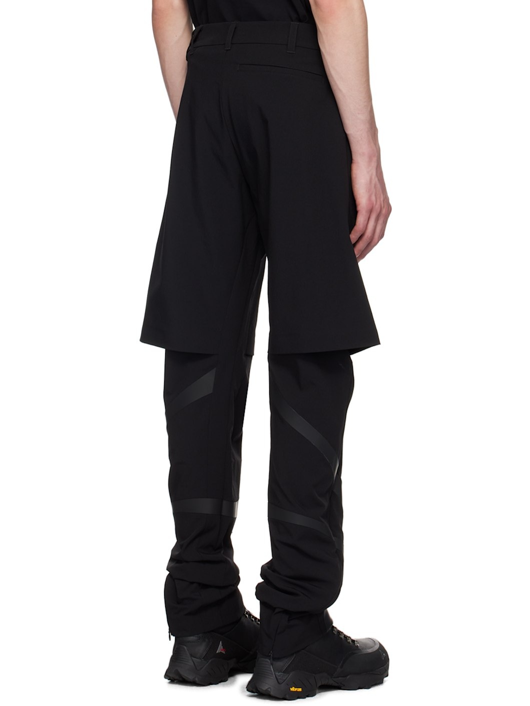 Black Layered Trousers - 3
