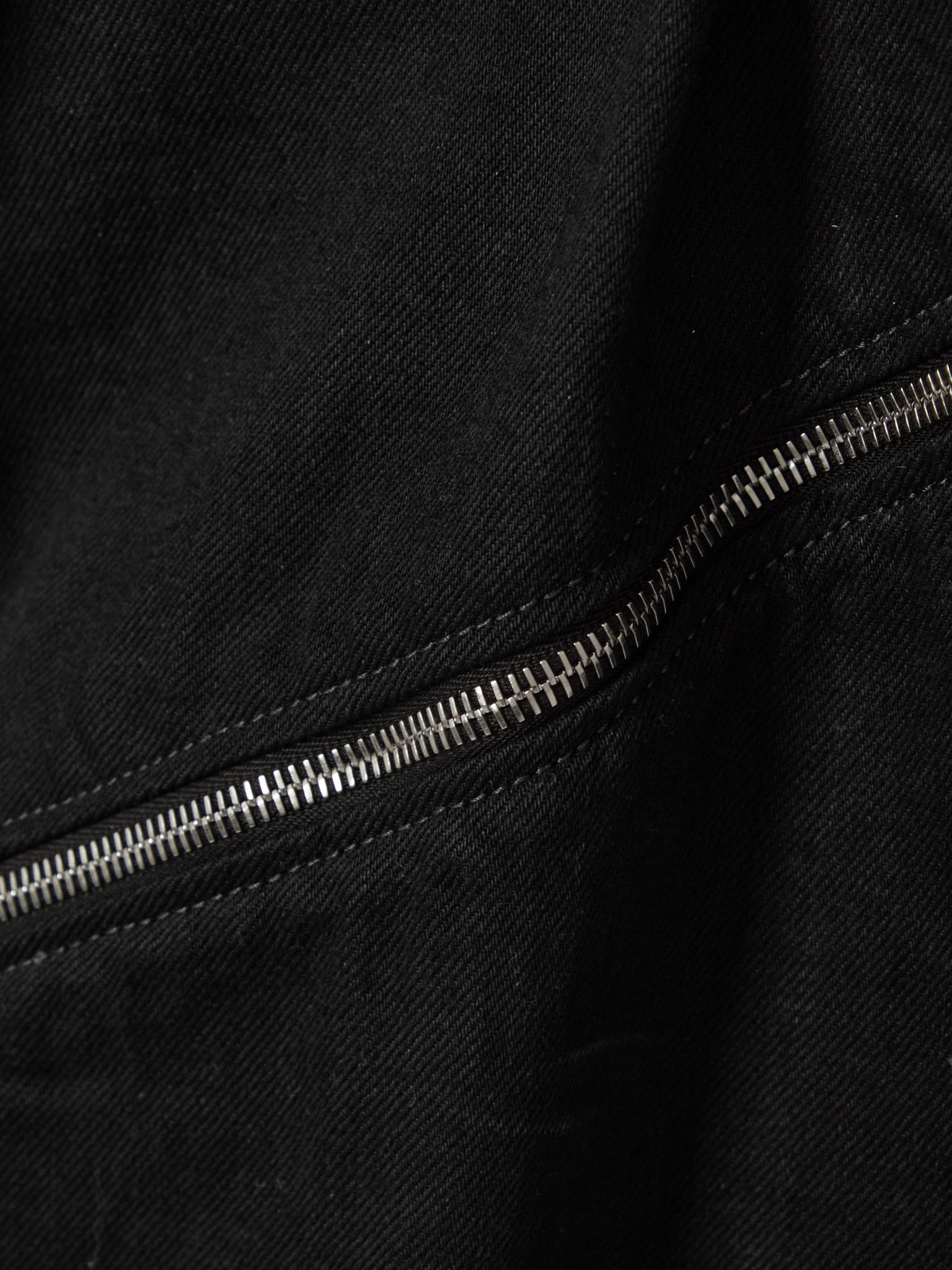 Zip-embellished wide-leg jeans Black - 6