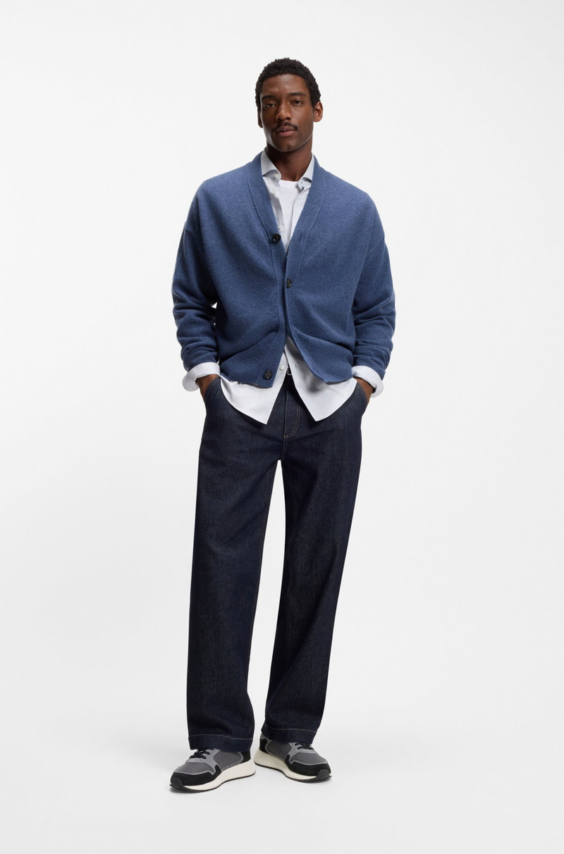 BOSS SUEDE TRAINERS WITH DOUBLE B MONOGRAM outlook