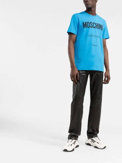 Moschino logo print T-shirt outlook