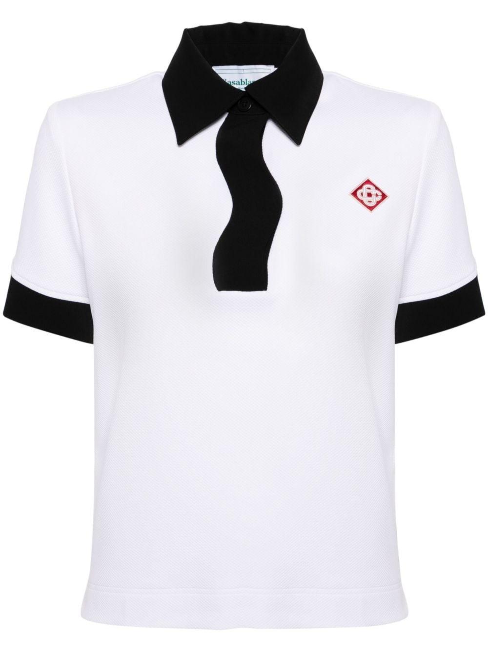 pique polo shirt - 1