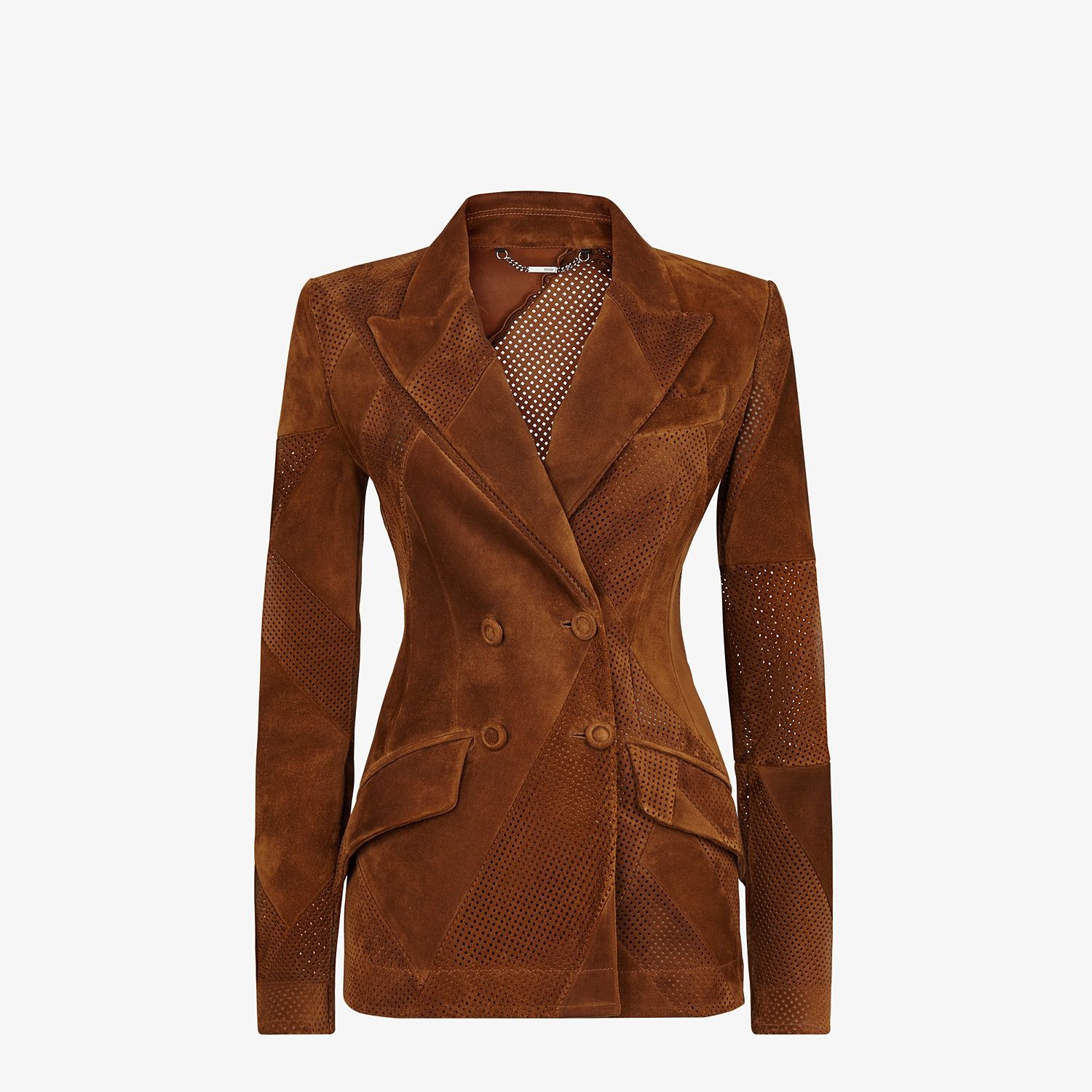 Brown suede blazer - 1