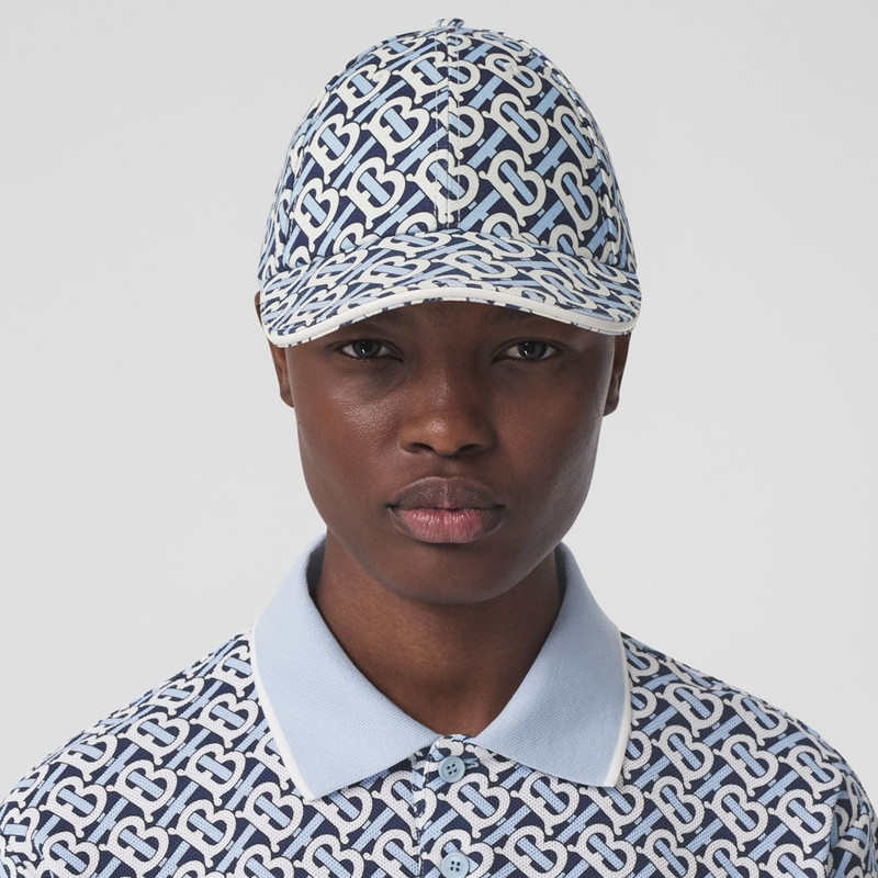 Monogram Print Cotton Baseball Cap 3