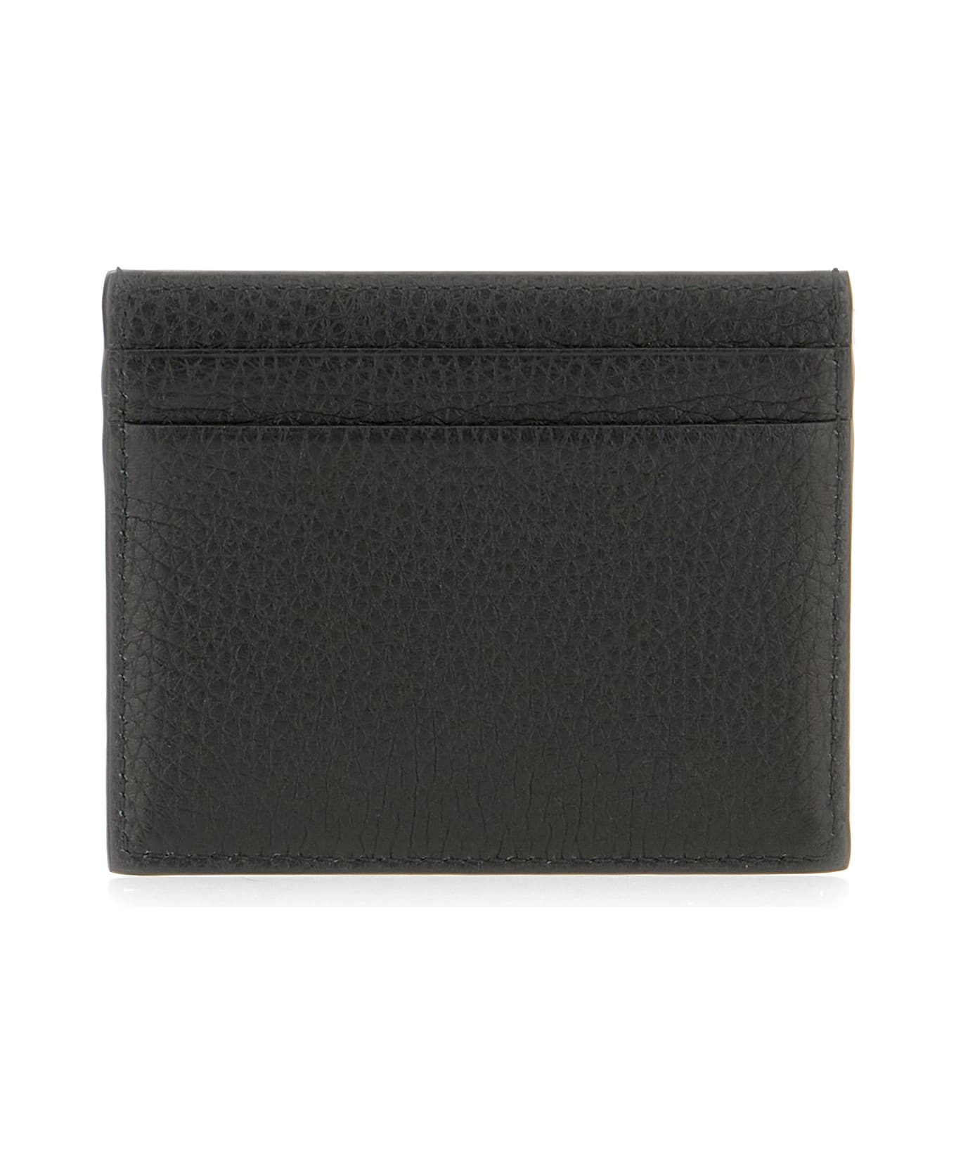 Black Leather Card Holder - 3