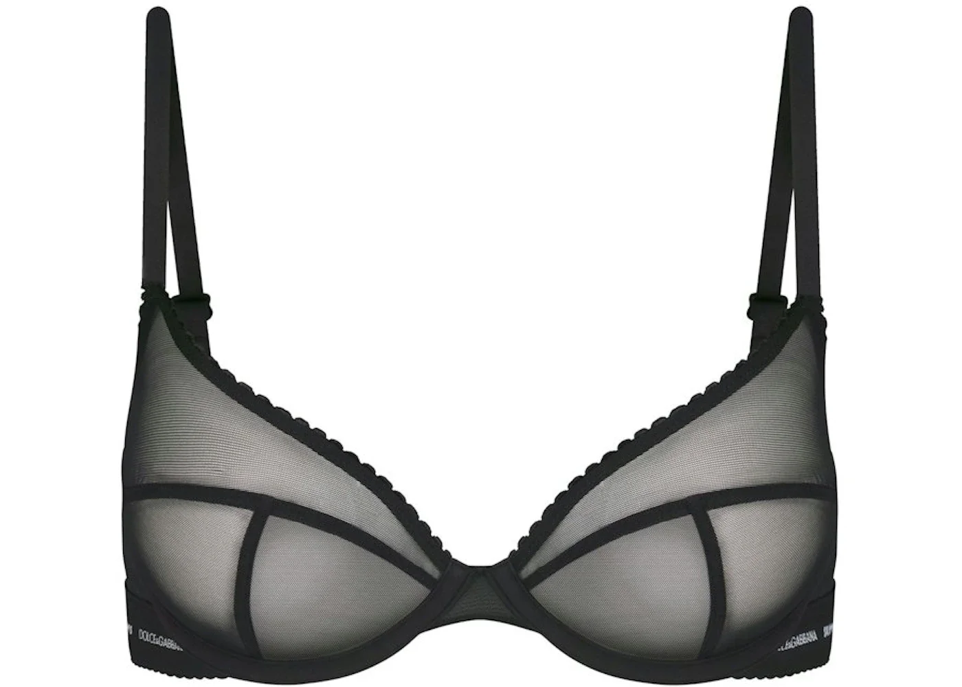 SKIMS x Dolce&Gabbana Ultra Fine Mesh Demi Bra Onyx - 1