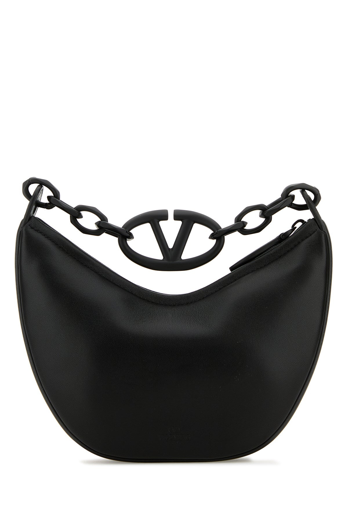Black leather Hobo VLogo Moon handbag - 3