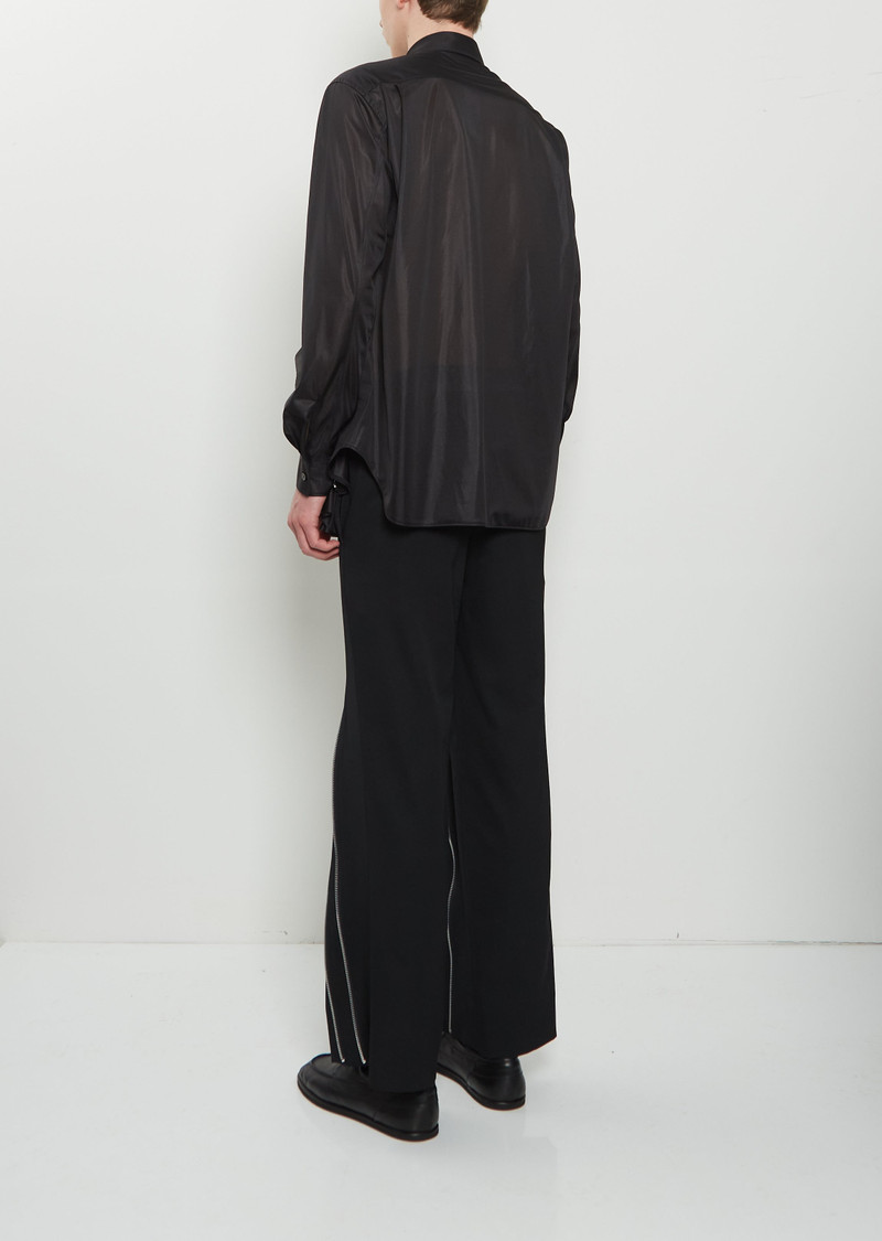 Comme des Garçons Homme Plus Poly Double Ruffle Zip Shirt outlook