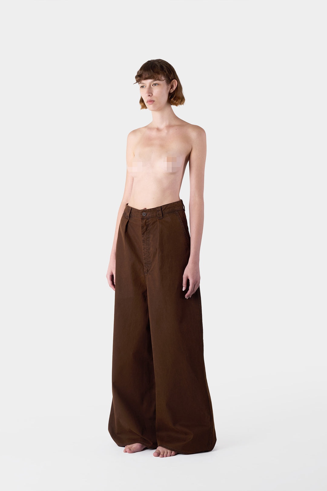 EXTRA OVER PANTS / brown - 5