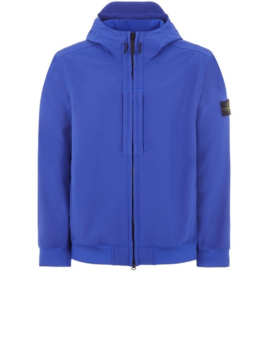 Stone island hot sale soft shell blue