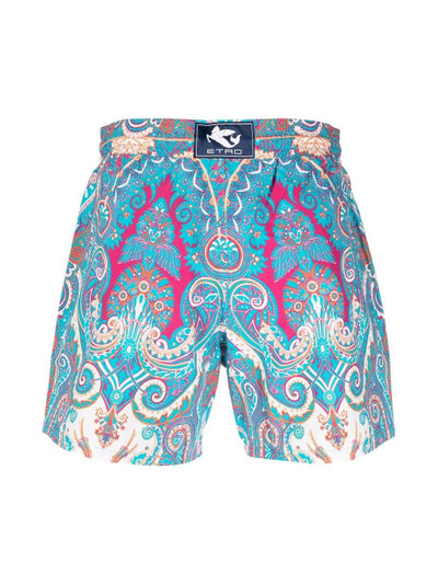 Etro paisley-print swim shorts outlook