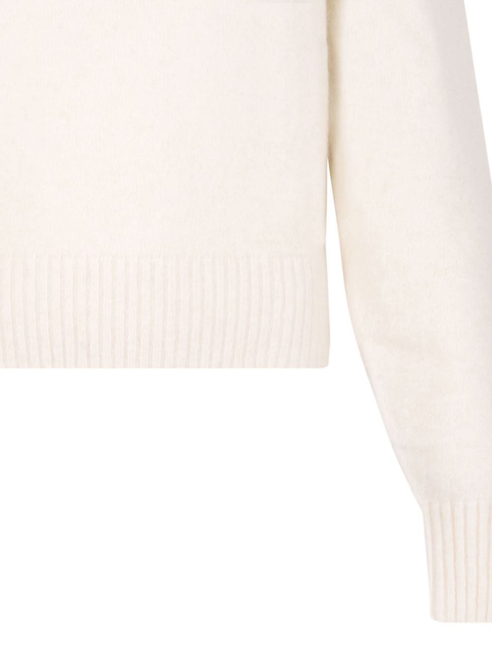 high-neck puff-sleeve sweater - 4