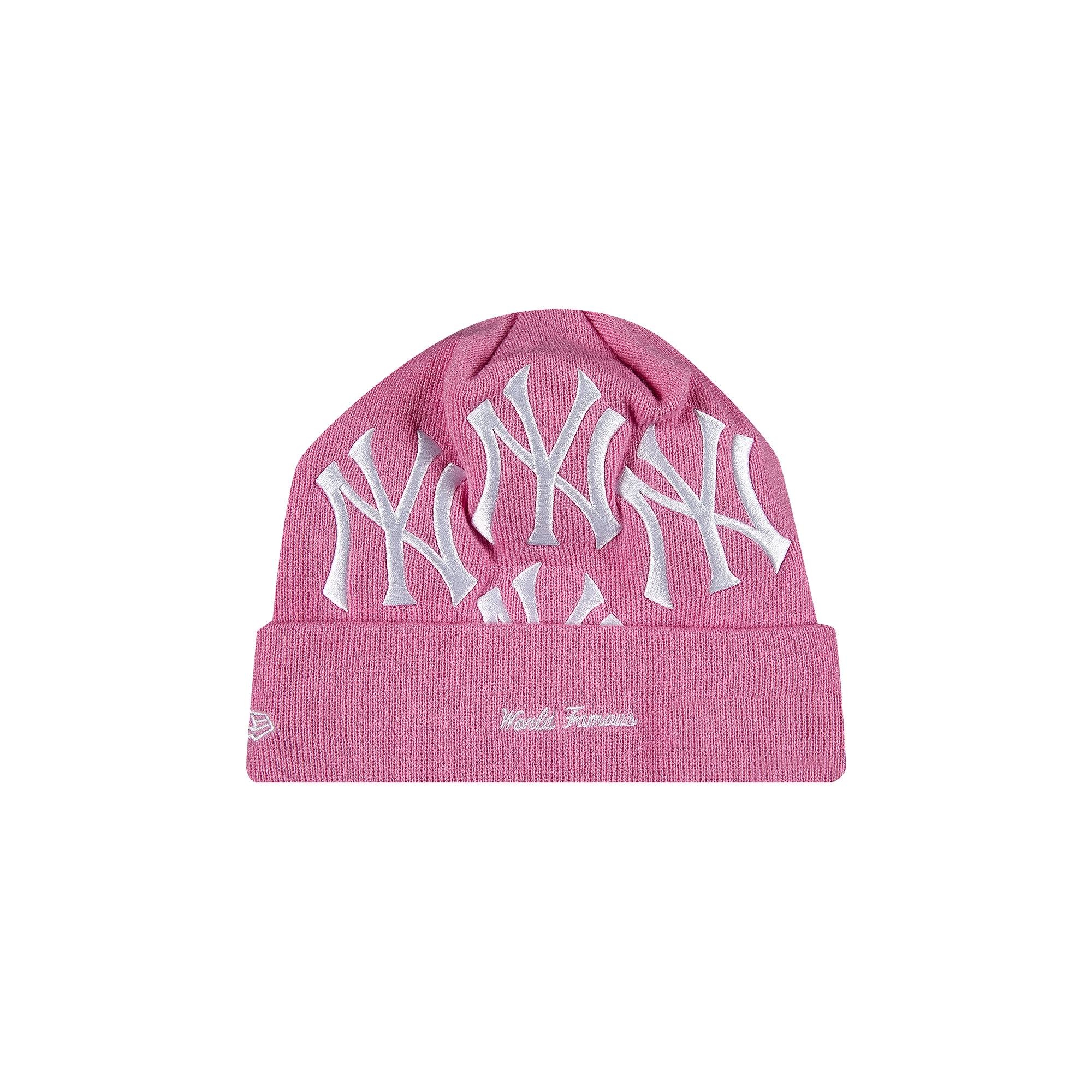 Supreme x New York Yankees x New Era Box Logo Beanie 'Pink' - 2