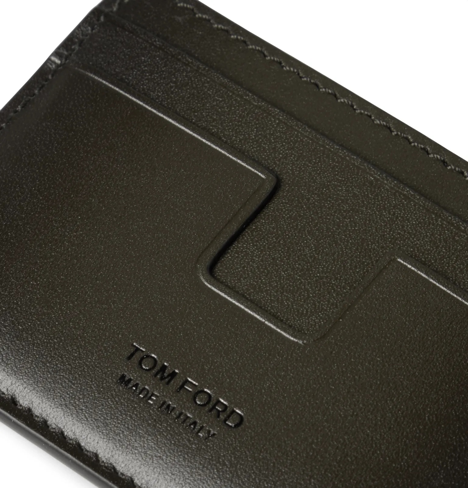 Logo-Debossed Leather Cardholder - 4