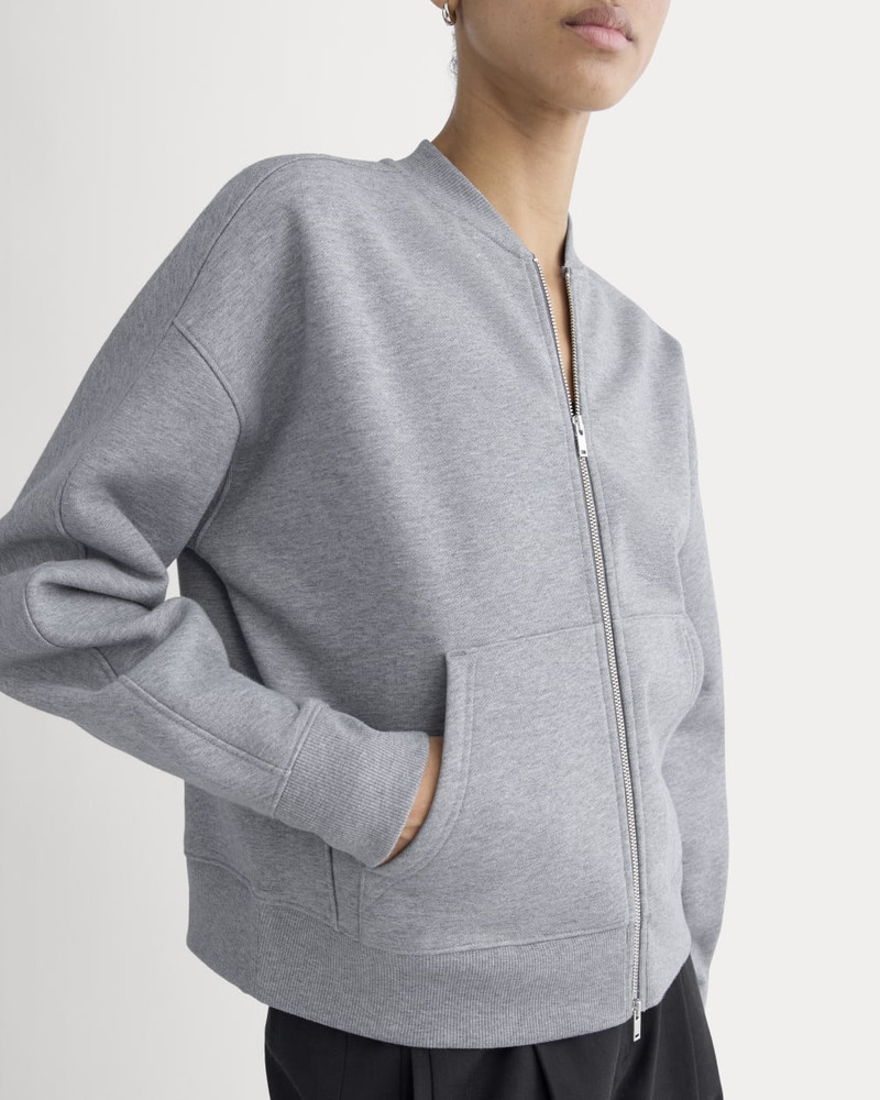 LUXE FLEECE BOMBER JACKET 4