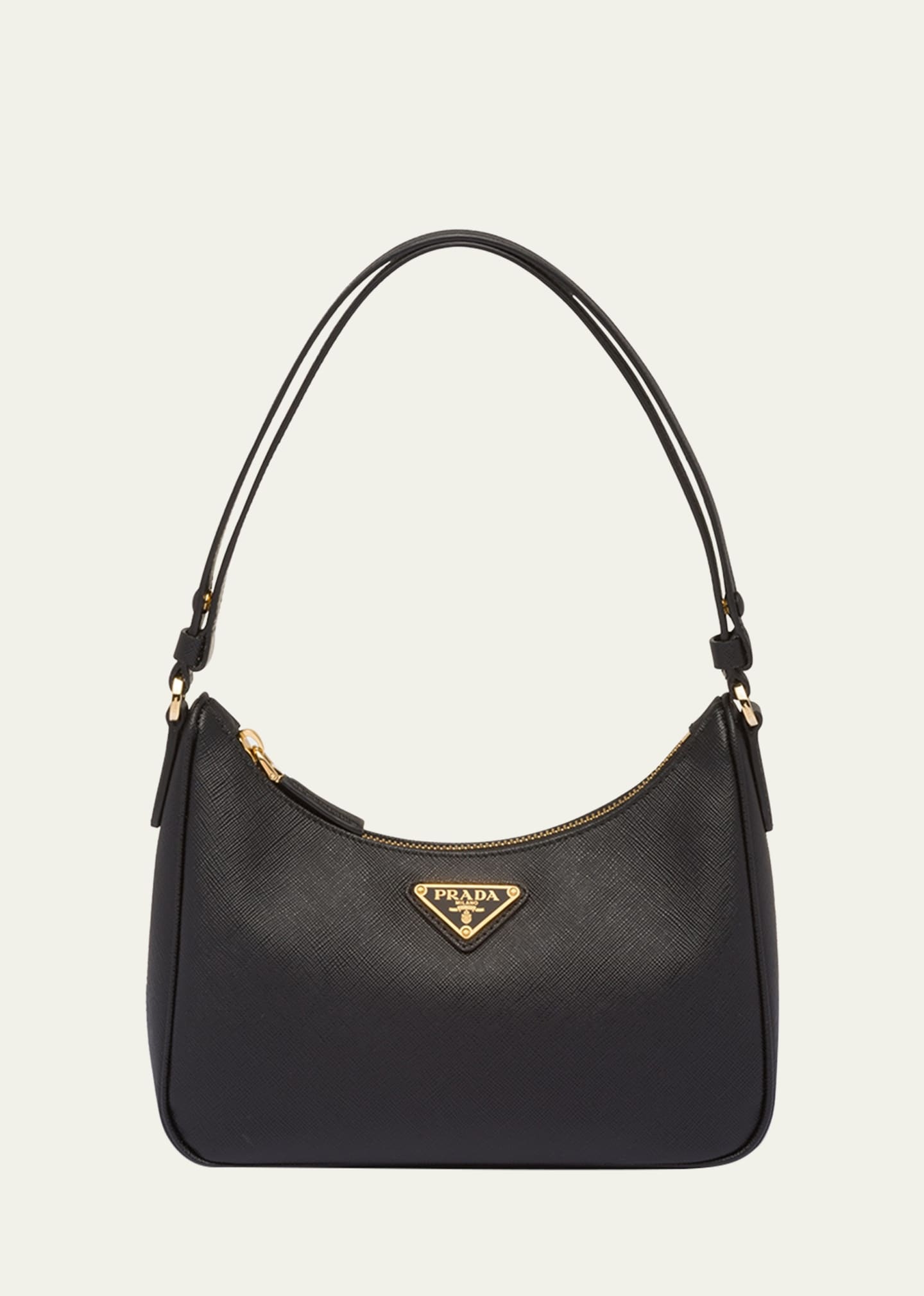 Prada Mini Saffiano Leather Shoulder Bag with Adjustable