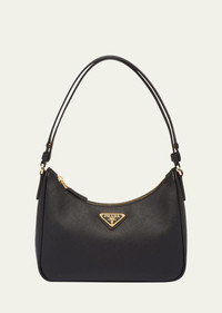 Prada Mini Saffiano Leather Shoulder Bag with Adjustable