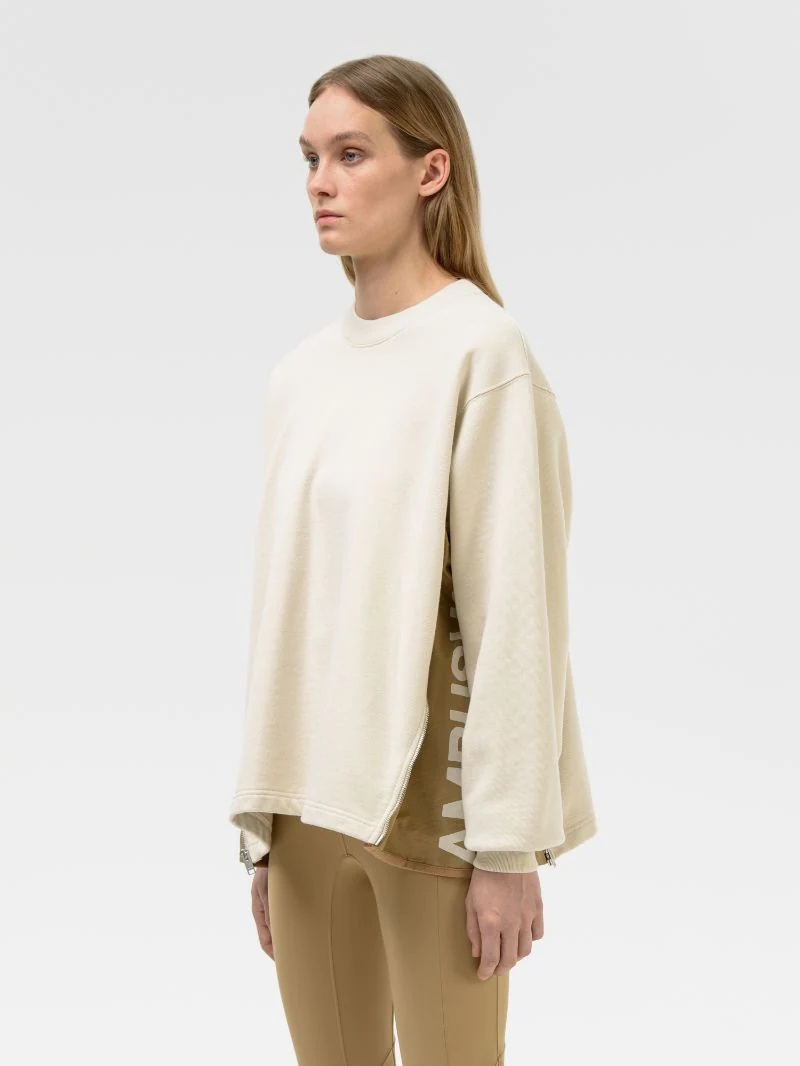 SIDE ZIP LOGO CREWNECK - 4