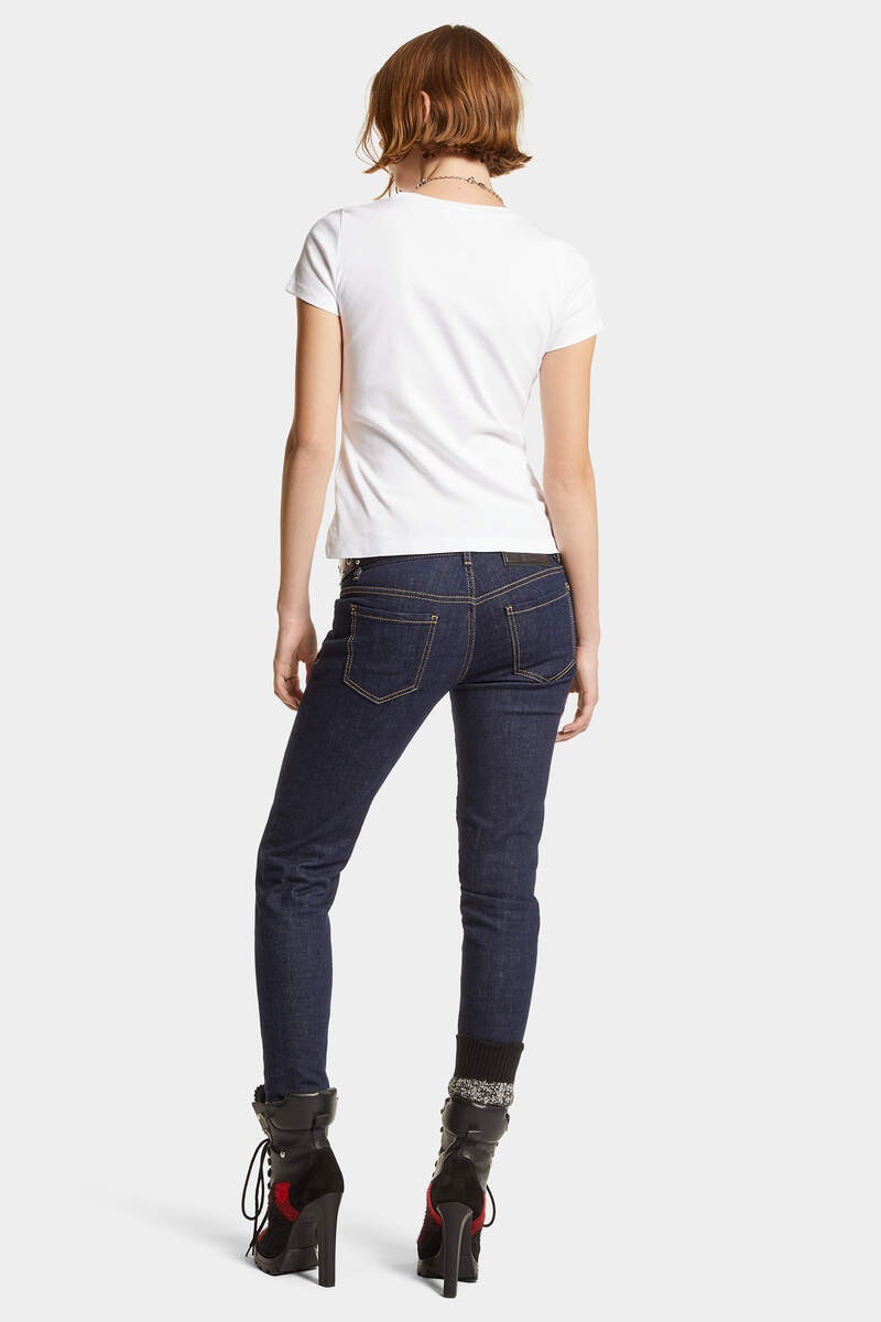 DARK RINCE WASH JENNIFER JEANS - 4