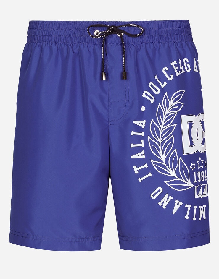 Mid-length printed swim trunks - 2