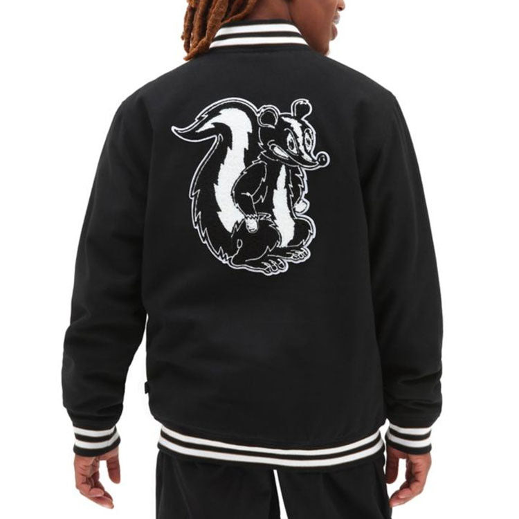 Vans Checkerboard Research Varsity Jacket 'Black' VN0A7S92BLK - 4