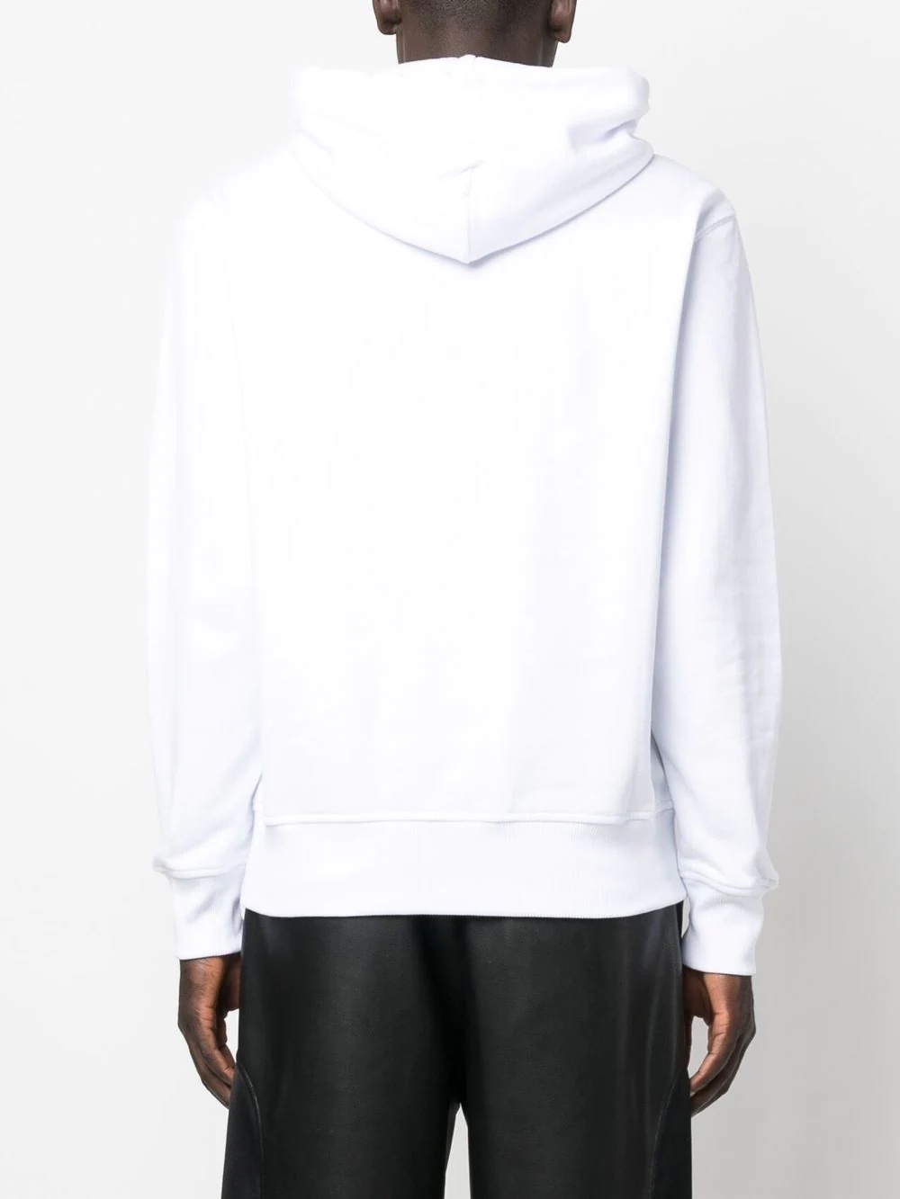 logo-print drawstring hoodie - 4