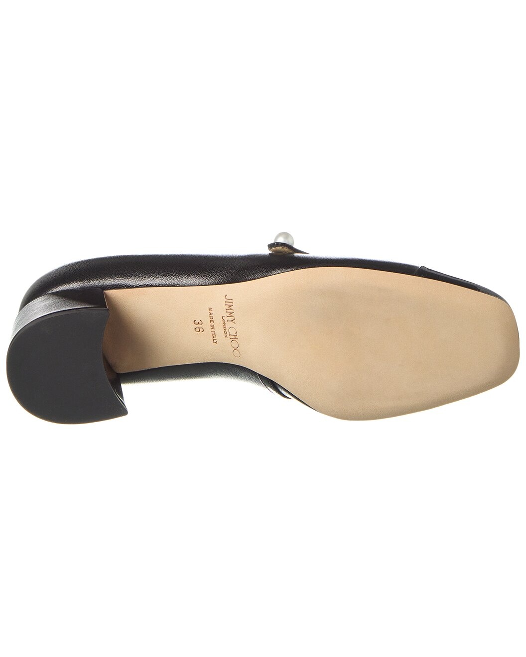 Jimmy Choo Elisa 45 Leather & Patent Pump - 4