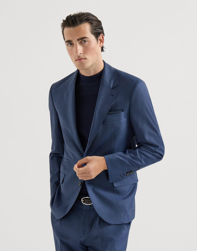 Super 150s virgin wool Prince of Wales jacket 2