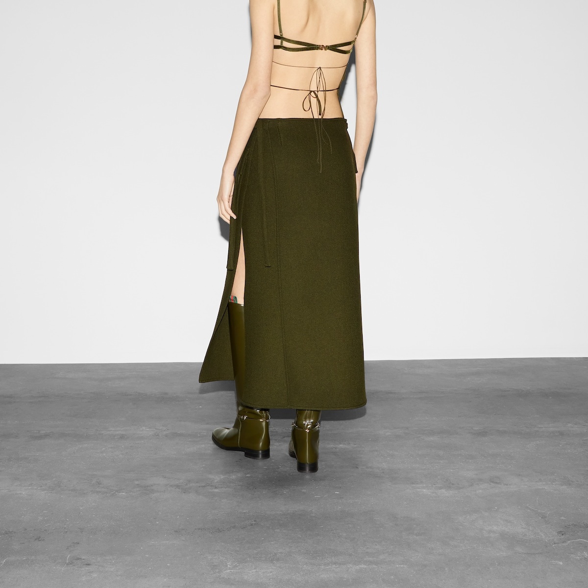 Wool cashmere skirt - 4