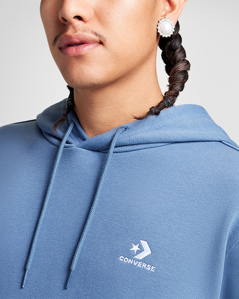 Converse Go-To Embroidered Star Chevron Standard-Fit Fleece Hoodie 4