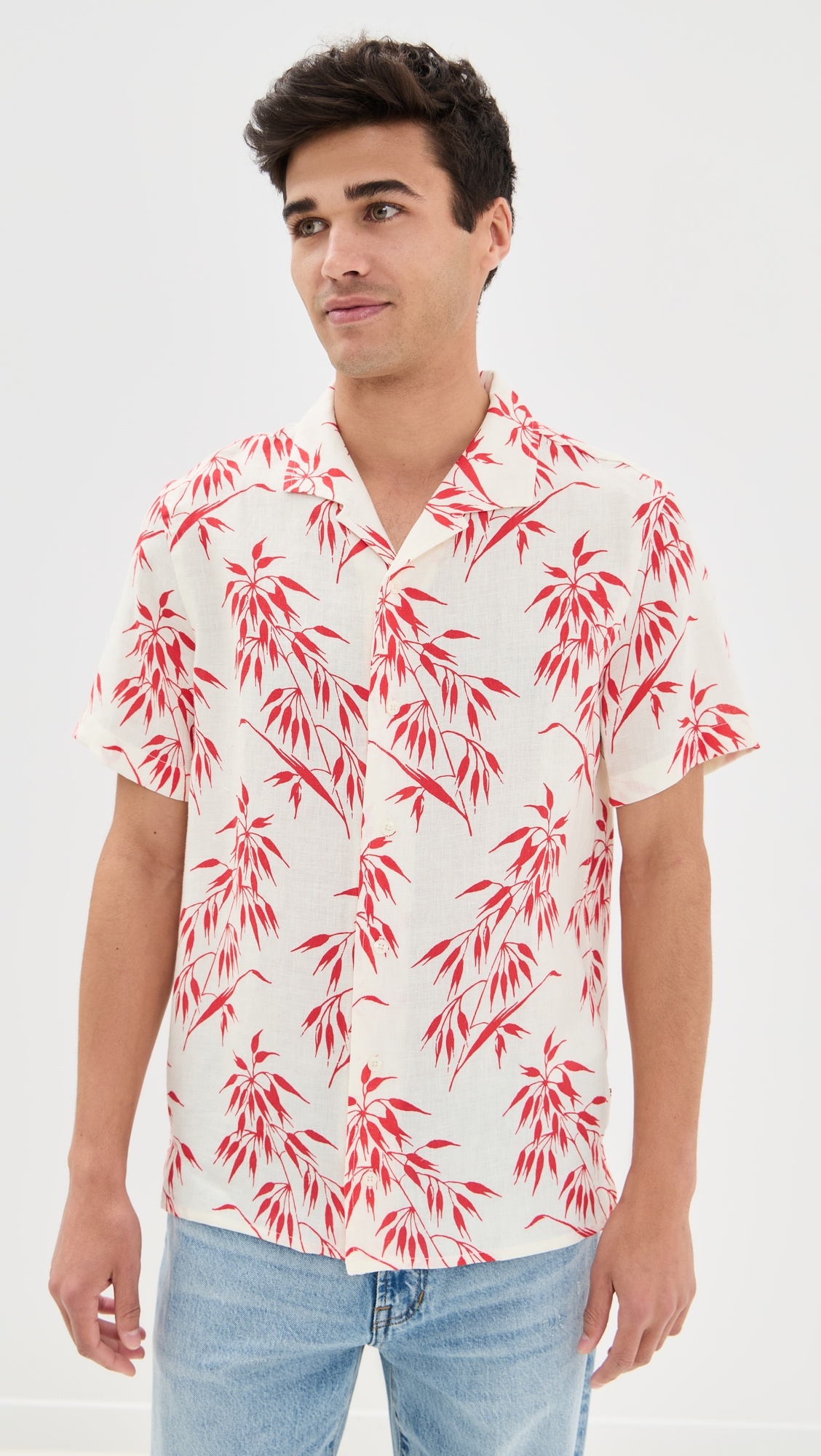 Hibbert Red Bamboo Shirt - 1