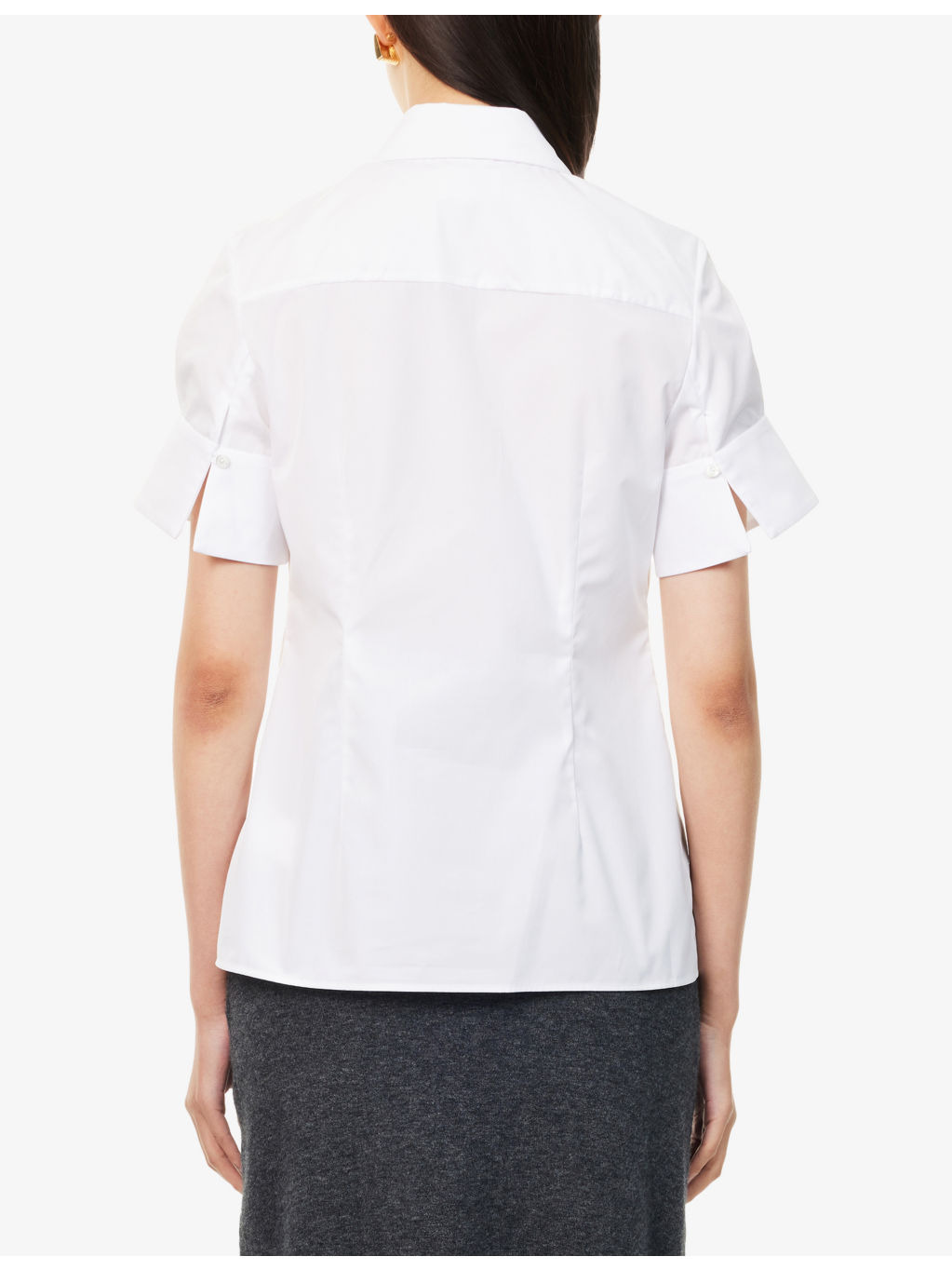 Embroidered Short-Sleeve Cotton Shirt - 4
