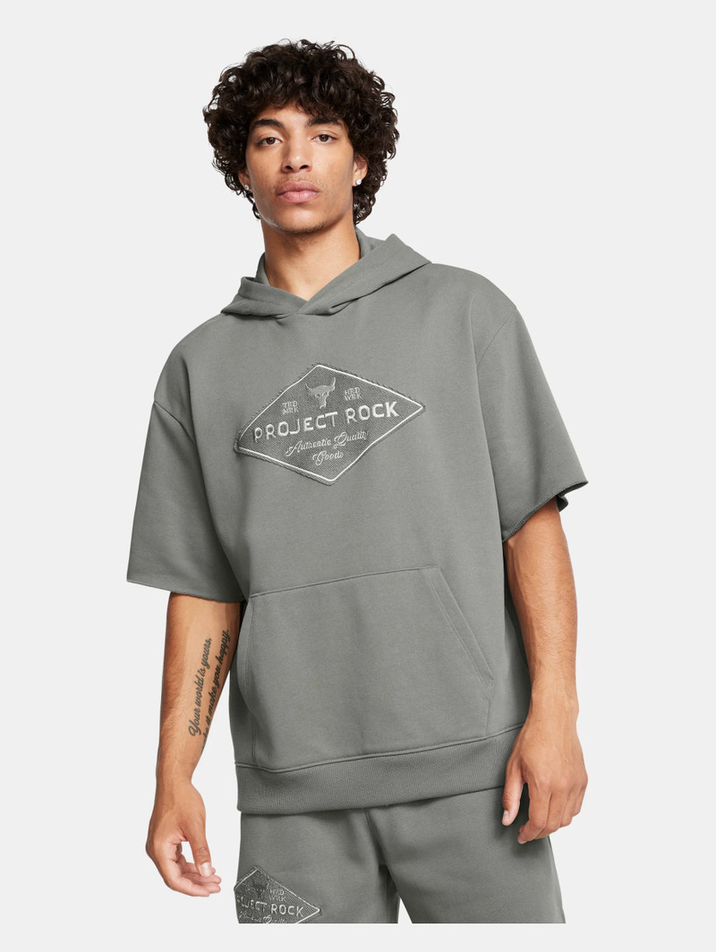 Under Armour Men's Project Rock Heavyweight Tools Of The Trade Short Sleeve Hoodie outlook