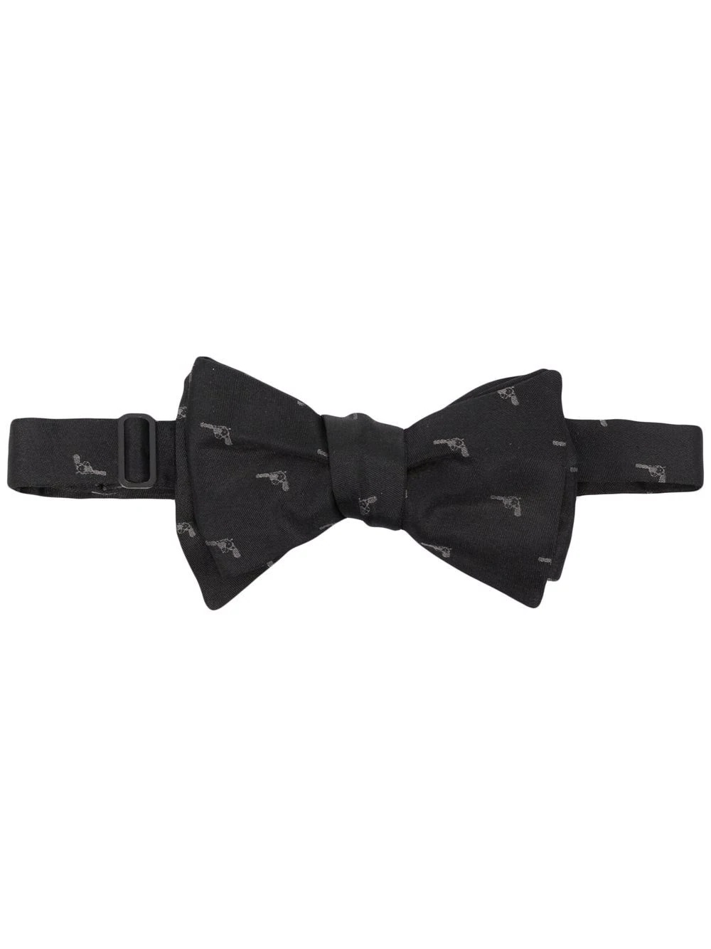 embroidered motif bow tie - 1